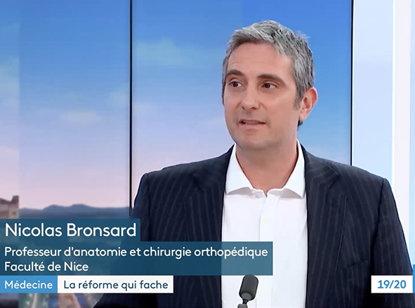 Interview France 3 du Pr Bronsard sur la réforme de la 1ère année de médecine