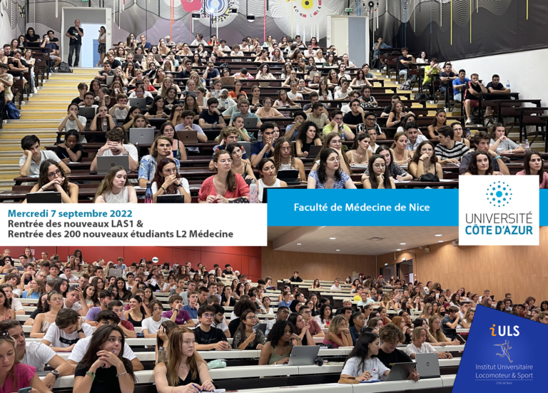 Rentrée des étudiants en médecine - Institut Universitaire Locomoteur