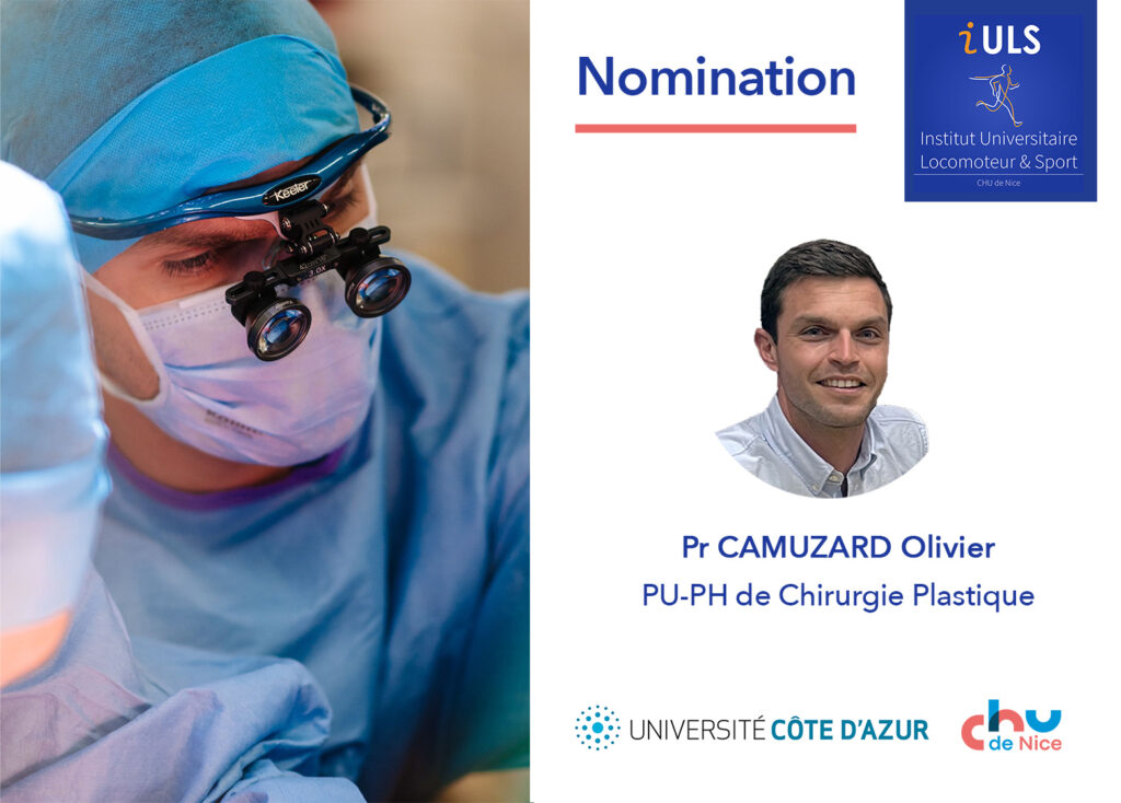 🏆 Nomination du Pr Olivier Camuzard PU-PH en Chirurgie Plastique!
