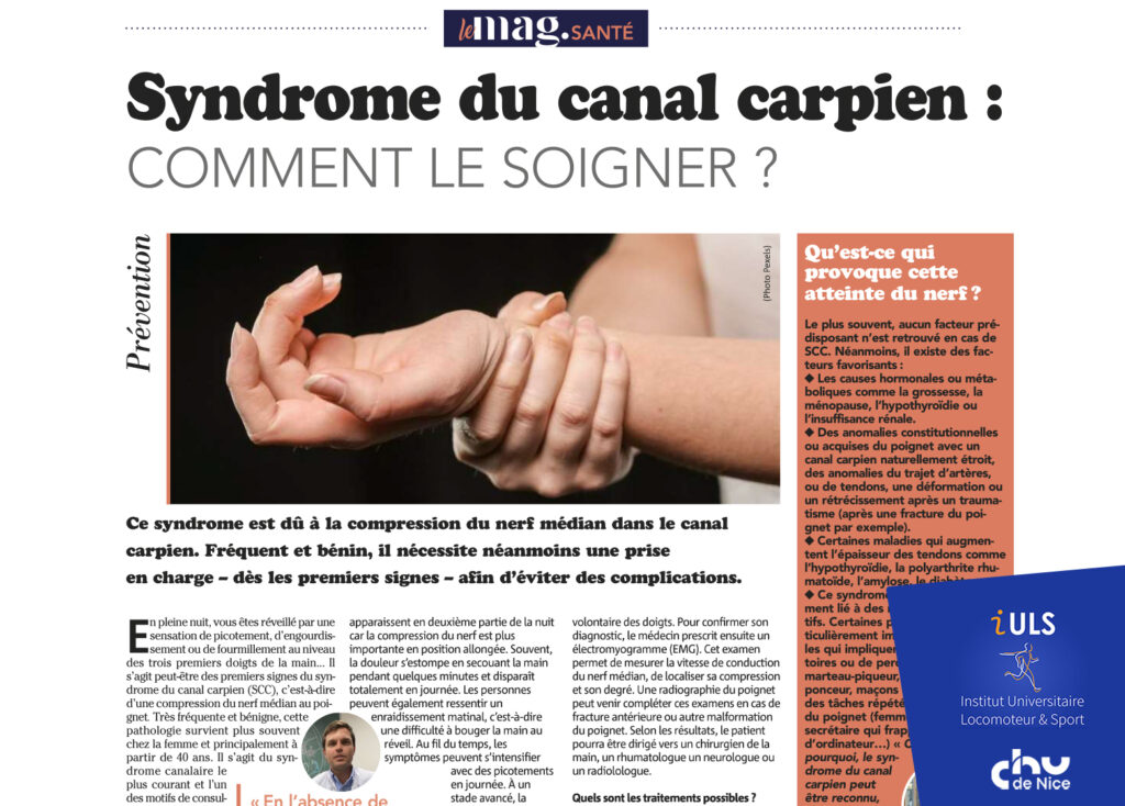Syndrome du canal carpien : comment le soigner ? Le Pr Camuzard nous explique!