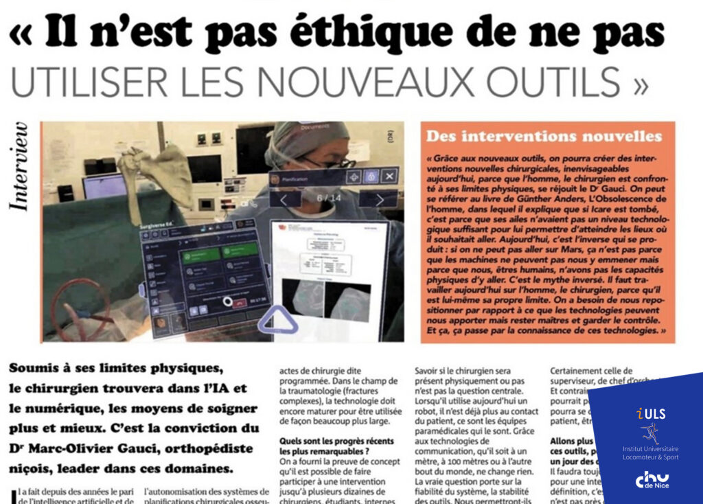 Le Mag Santé Nice Matin Interview du Dr Gauci sur l'IA et les nouvelles technologies